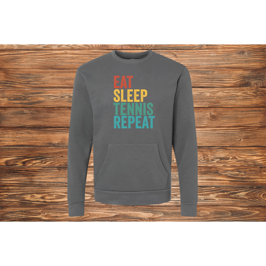 Eat Sleep Tennis Repeat Sweatshirt